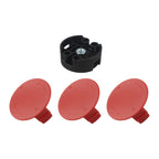 Set of 2 Replacement Red Lids for Bosch AFS23 Lawn Mowers