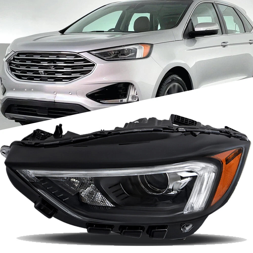 Headlight Assembly for Ford Edge (2019â2024) LED Clear w/DRL Left Driver
