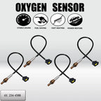 Set of 4 Oxygen O2 Sensors for Jeep Wrangler (2001–2018) V6 3.6L 3.8L L6 4.0L