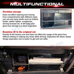 Glove Box Storage Organizer Divider for Toyota 4Runner Lexus GX 460 (2010-2023)