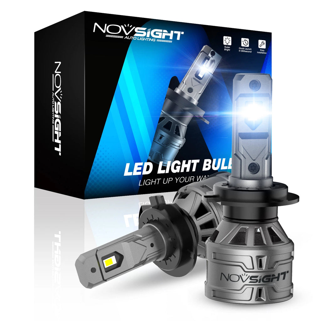 2X H7 LED Headlight Bulb Kit for 70000LM 6500K