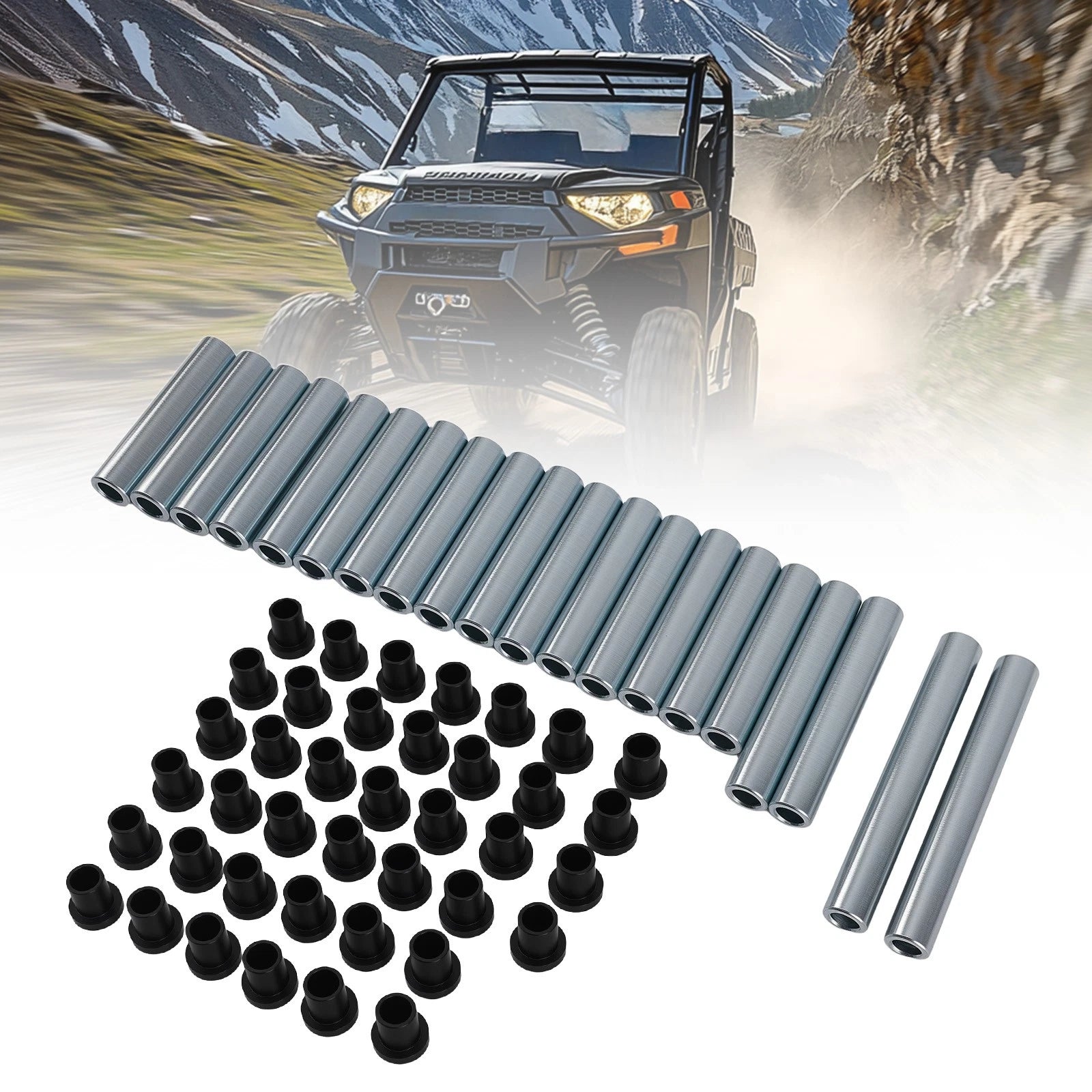 Upper Lower A Arm Shaft Bushings for Polaris Ranger 500 700 800 900 (2006–2019)