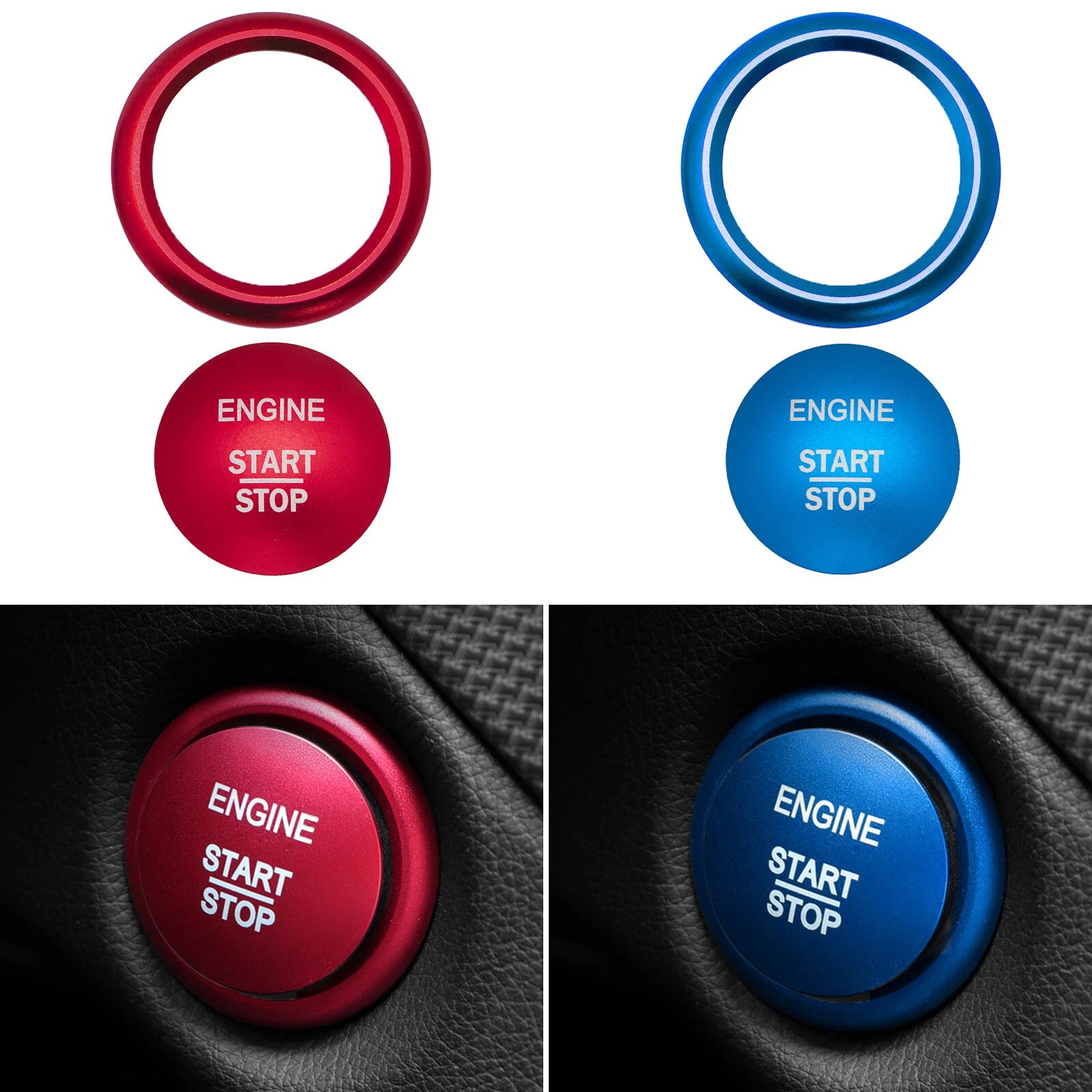 Aluminum Alloy Engine Start Stop Switch Push Button for Mercedes-Benz B, C, E Class (2006–2014)