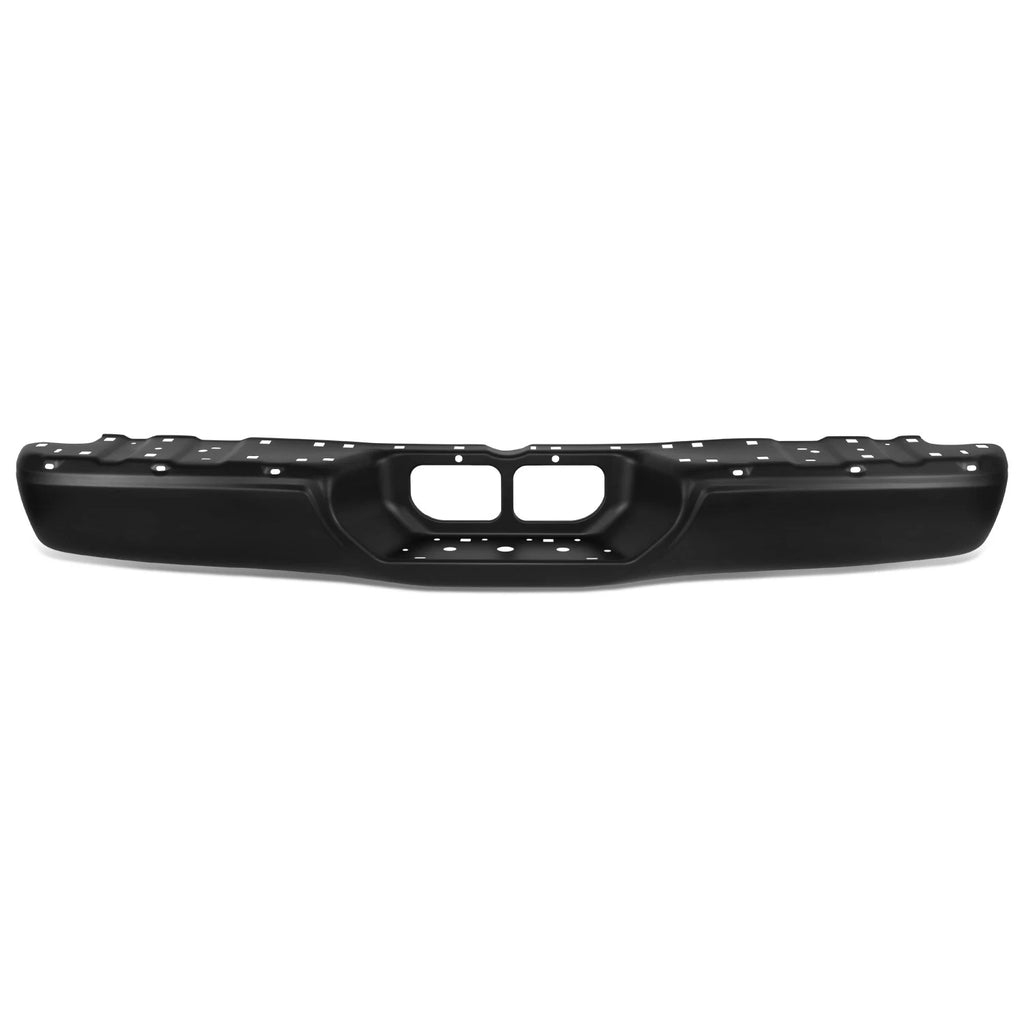 Rear Bumper Face Bar for Toyota Tundra (2000–2006) Black Steel WO Parking Sensor Holes