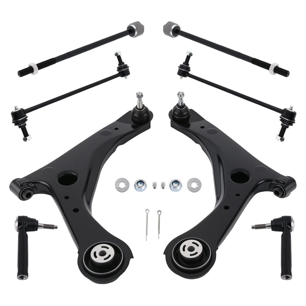 Front Lower Control Arms Tie Rods Sway Bars Link for Volkswagen Routan (2009–2010)