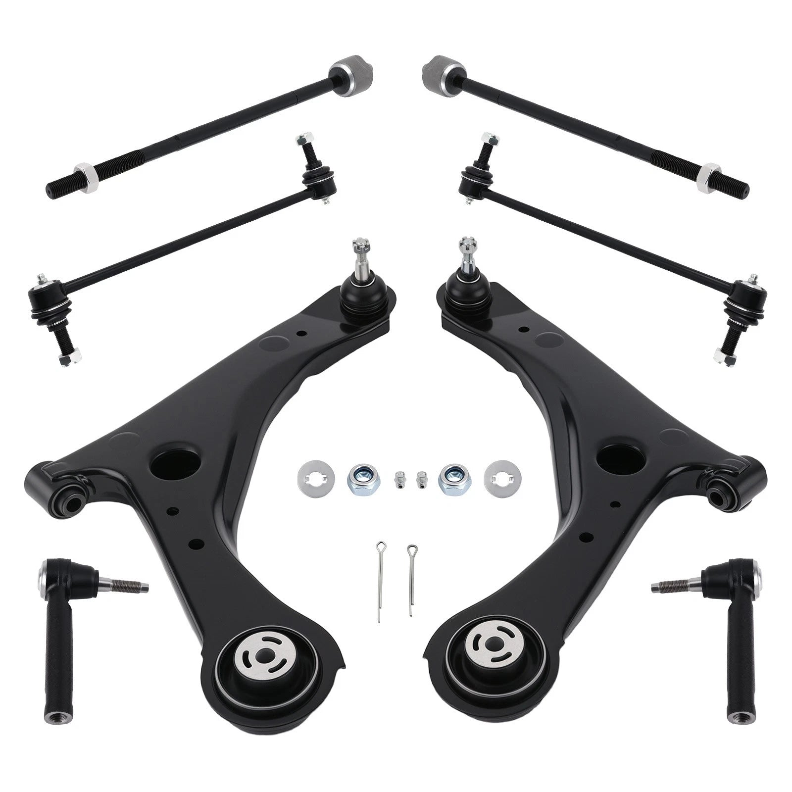 Front Lower Control Arms Tie Rods Sway Bars Link for Volkswagen Routan (2009–2010)