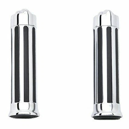 1" Chrome Skull Hand Grips for Harley Chopper 883 1200 XL (1991–2023)