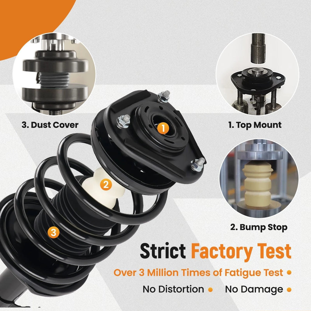 Front Shocks Struts w/ Coil Spring for Toyota Prius (2004-2009)
