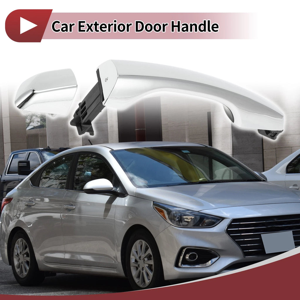 Car Door Handle Grip for Hyundai Elantra (2017–2020) No. 82651F2020 Silver Tone