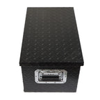 20" x 12" x 10" Black Aluminum Tool Box for Pickup Trailer