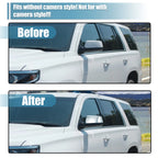 Pair Chrome Plated Half Mirror Covers for Chevy Suburban Tahoe 