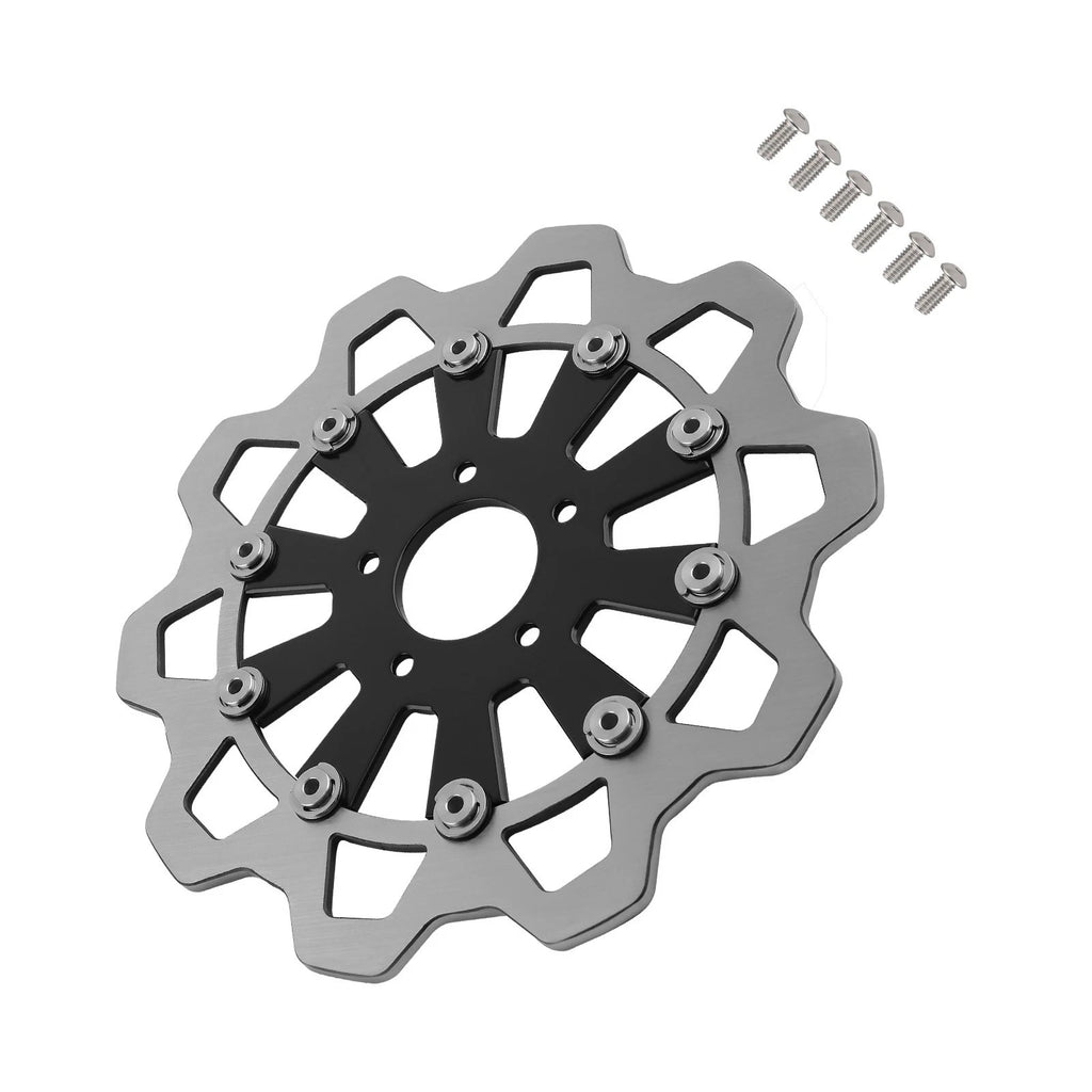 1PC Front Brake Rotor Disc for Harley-Davidson Touring (2008–2019) Black