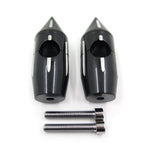 2 1/4" Black Spike Handlebar Risers for Harley Softail Dyna Sportster (Custom)
