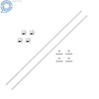 Set of 4 Linear Motion Rails for Precision Applications (800mm Length)