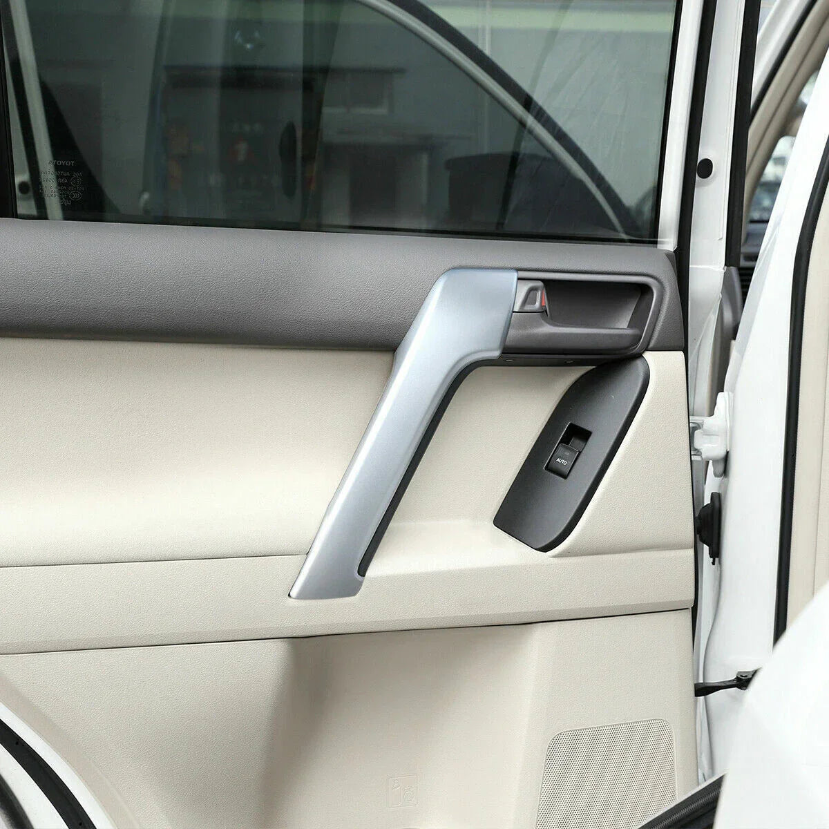 4 x Matte Front Door Armrest Cover Trim for Land Cruiser Prado (2010-2018)
