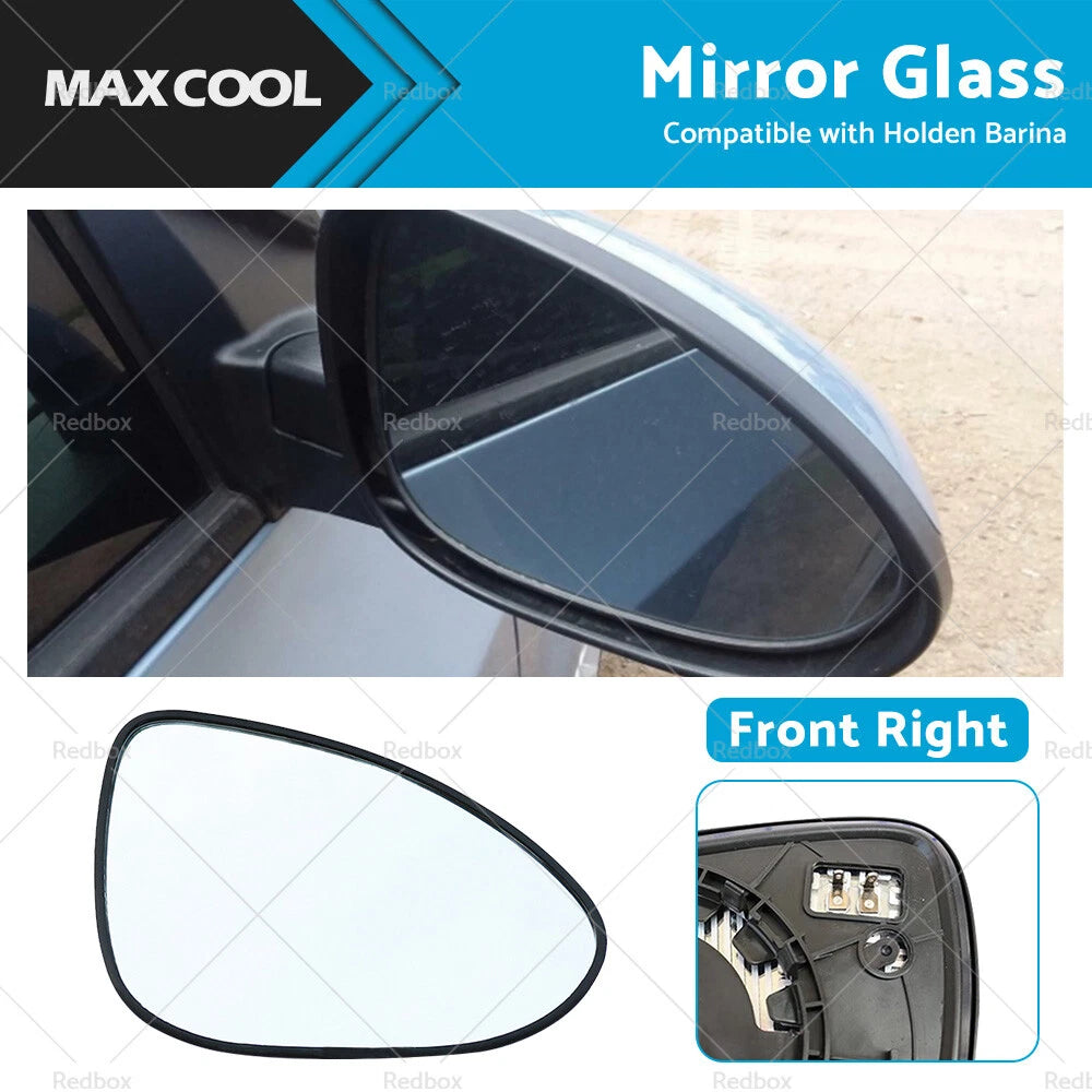 Right Side Mirror Glass for Holden Barina (2011–Present) Heated Convex