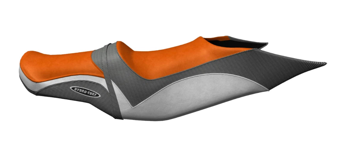 Hydro-Turf Seat Cover for SeaDoo GTX Ltd IS (2009–2015) ORNGE/SILV EM