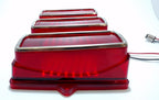 LED Tail Lights Brake Lamps Stainless Trim with Flasher for 1969 Ford Mustang