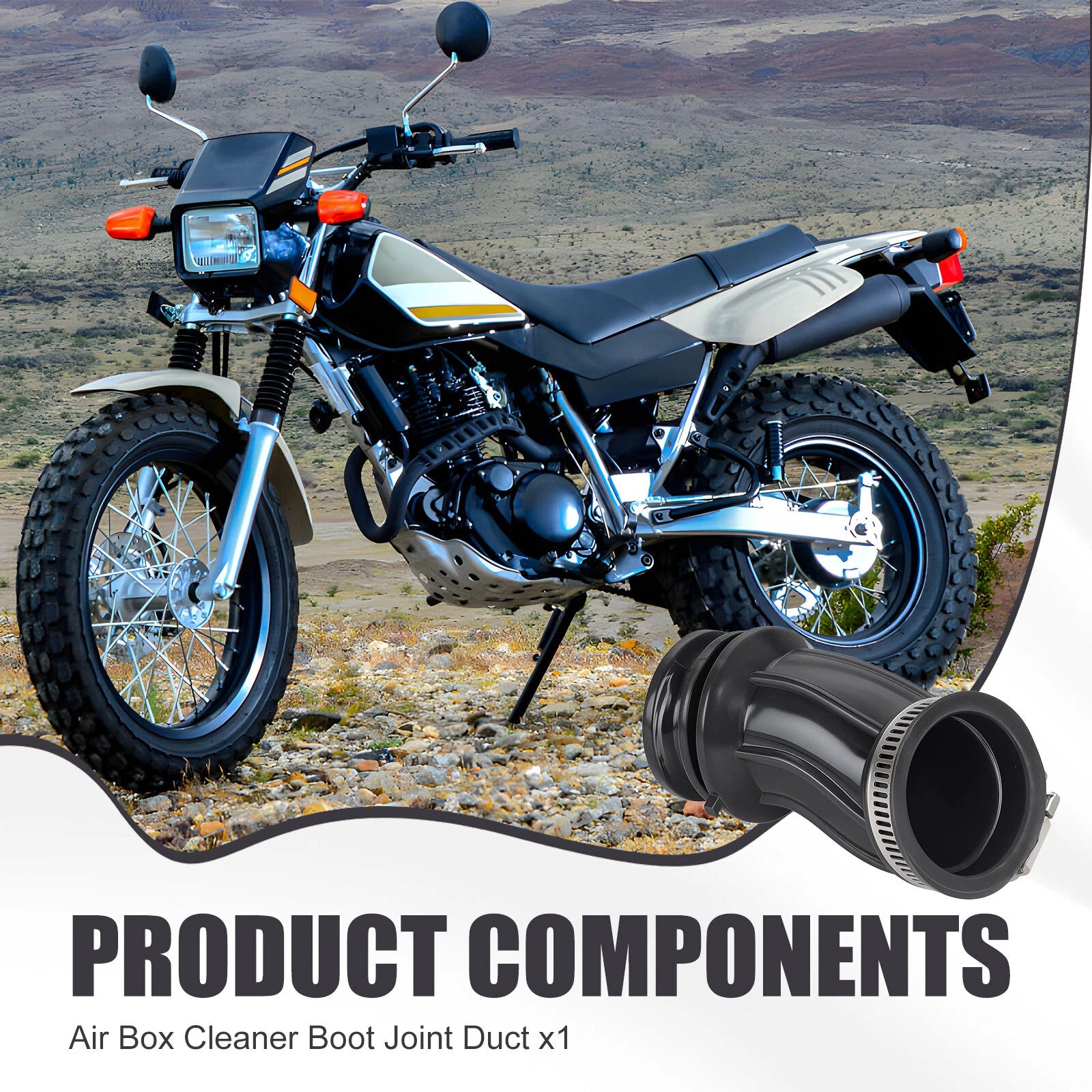 Air Box Cleaner Boot Joint Duct for Yamaha TW200 Trailway (1987-2000)