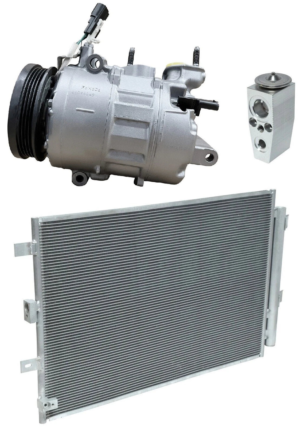 AC Compressor Kit With Condenser for Ford Edge 2.0L (2020–2020)
