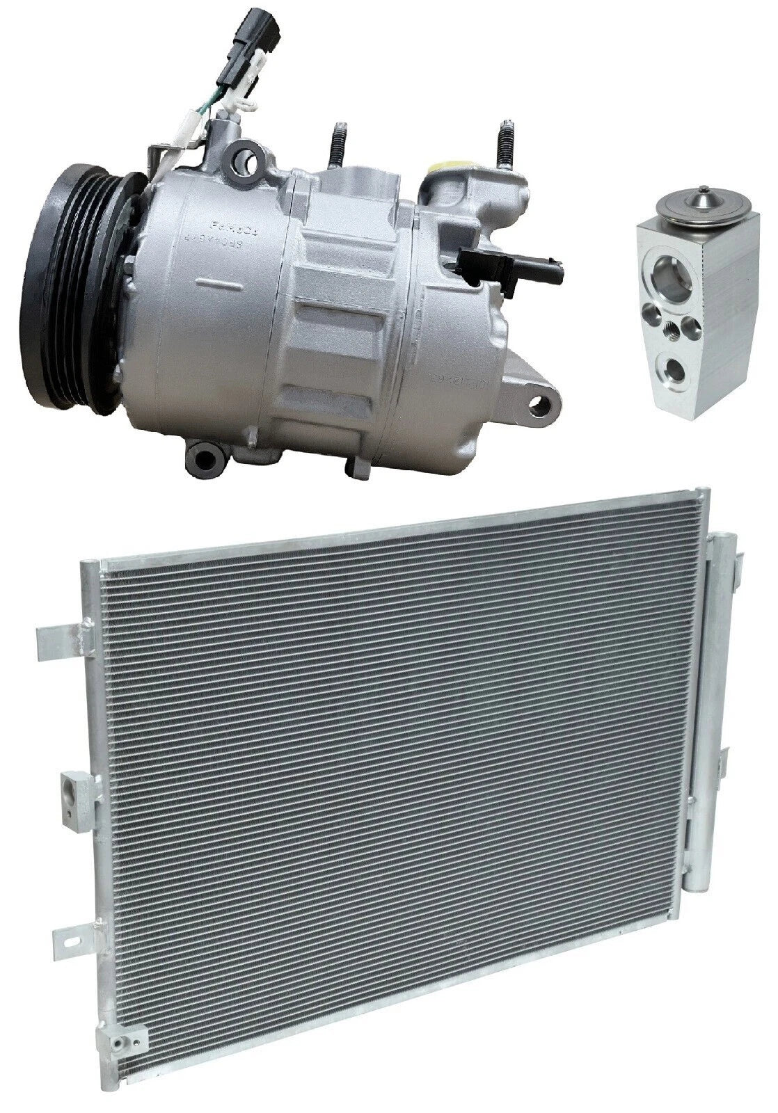 AC Compressor Kit With Condenser for Ford Edge 2.0L (2020–2020)