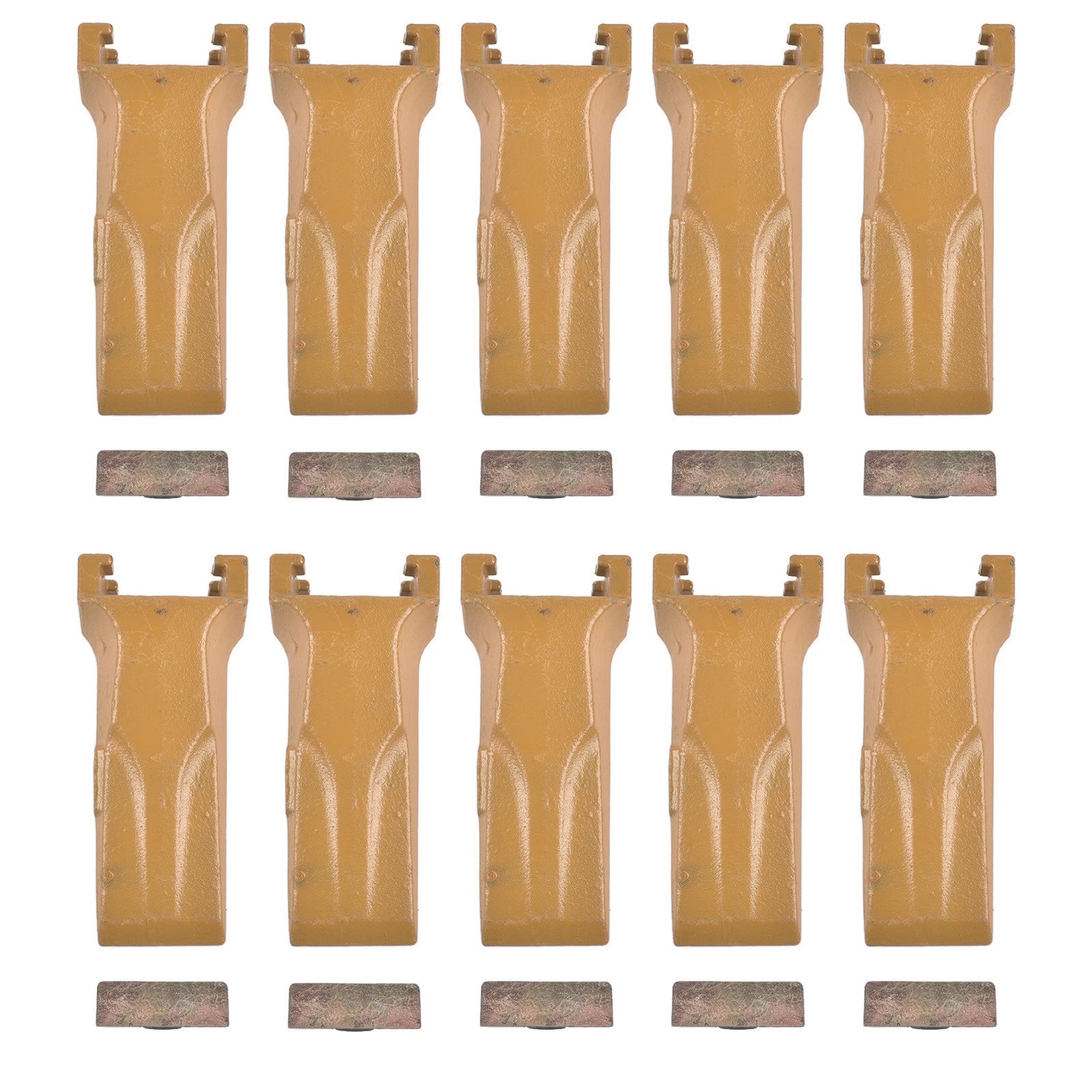 Set of 10 Bucket Teeth for Backhoe Loader (Compatible with V17SYL)