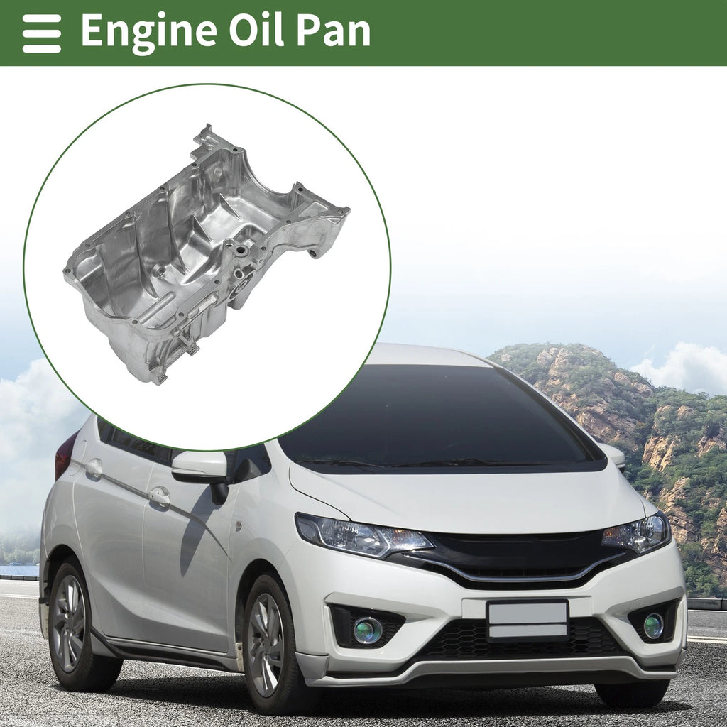 1 Pcs Engine Oil Pan No.11200RB0900 for Honda Fit Base (2009–2013) Aluminum