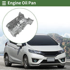 1 Pcs Engine Oil Pan No.11200RB0900 for Honda Fit Base (2009–2013) Aluminum