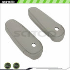 Set of 2 Gray Door Panels Seat Armrest Cover Leather for Toyota Sienna (2011–2017)