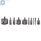 10 PCS Diamond Drill Bit Set (6mm - 50mm) for Tiles Glass Ceramic