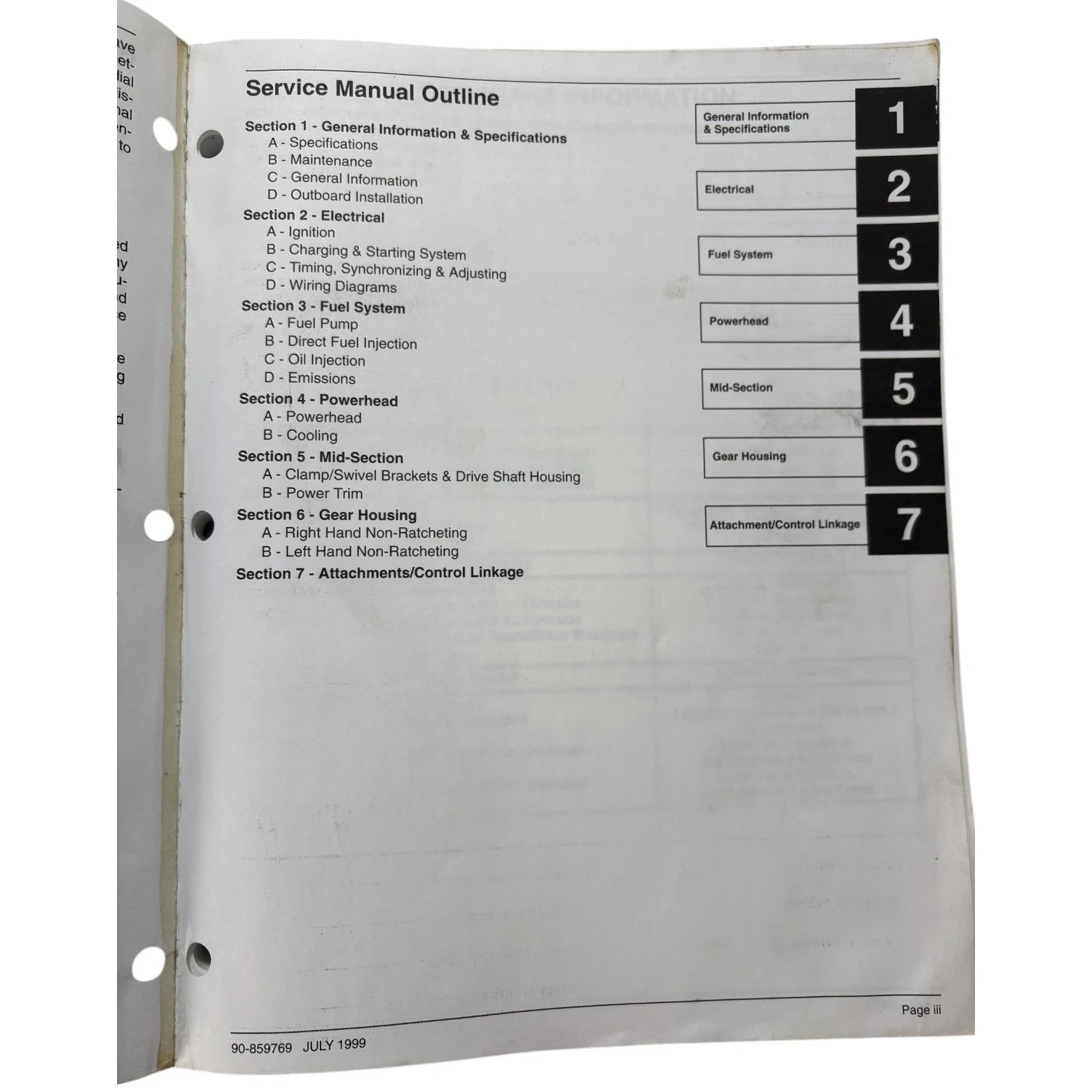 Direct Fuel Injection Service Manual for Mercury 200/225 Optimax (1999)