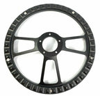 14 Inch Billet Steering Wheel Carbon Fiber Wrap for Universal Fit