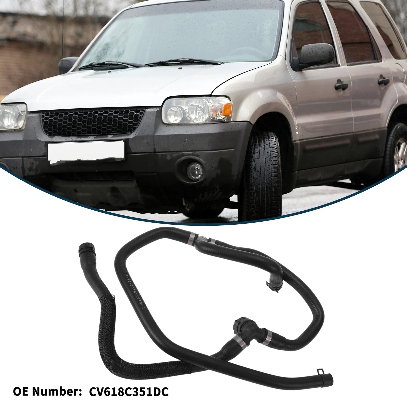 Radiator Hose No.CV618C351DC for Ford Escape 2013 (1.6T) Rubber