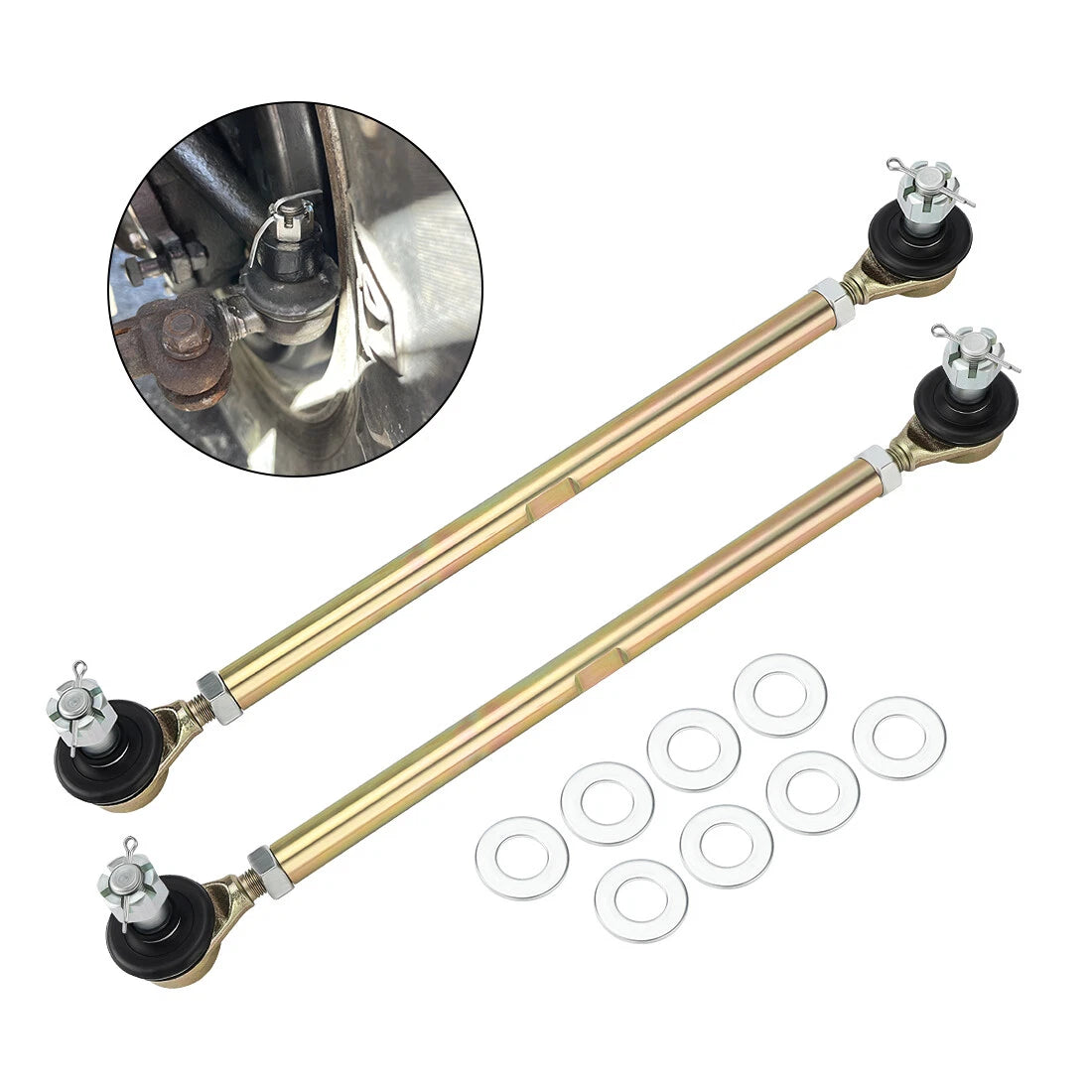 Tie Rod Ends Assembly for Yamaha Warrior 350 YFM350X (1987–2004) 1UY-23841-01-00