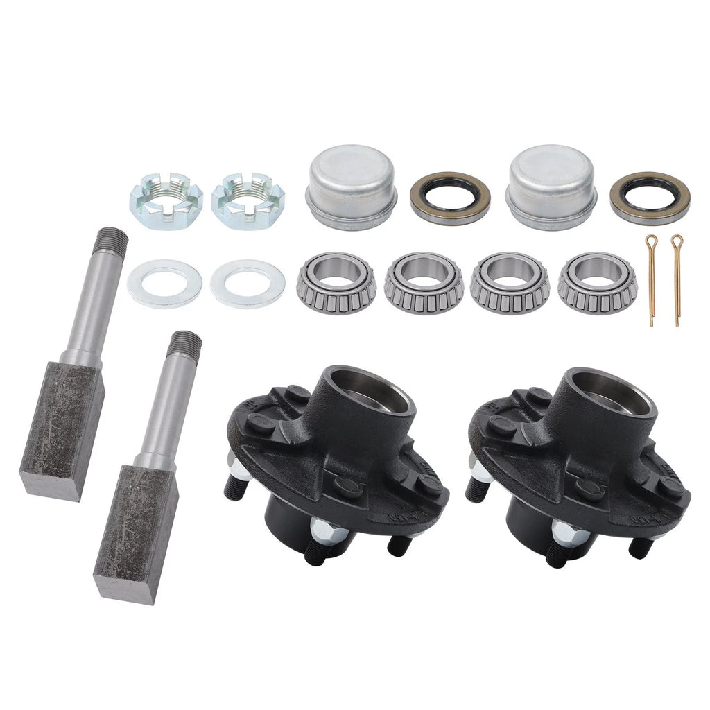 Set of 2 Trailer Hub Kits for 5 on 4.5" Wheels (Fits Various Models)