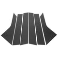 6 Pcs Door Pillar Window Trim for Hyundai Elantra (2017–2020) Carbon Fiber