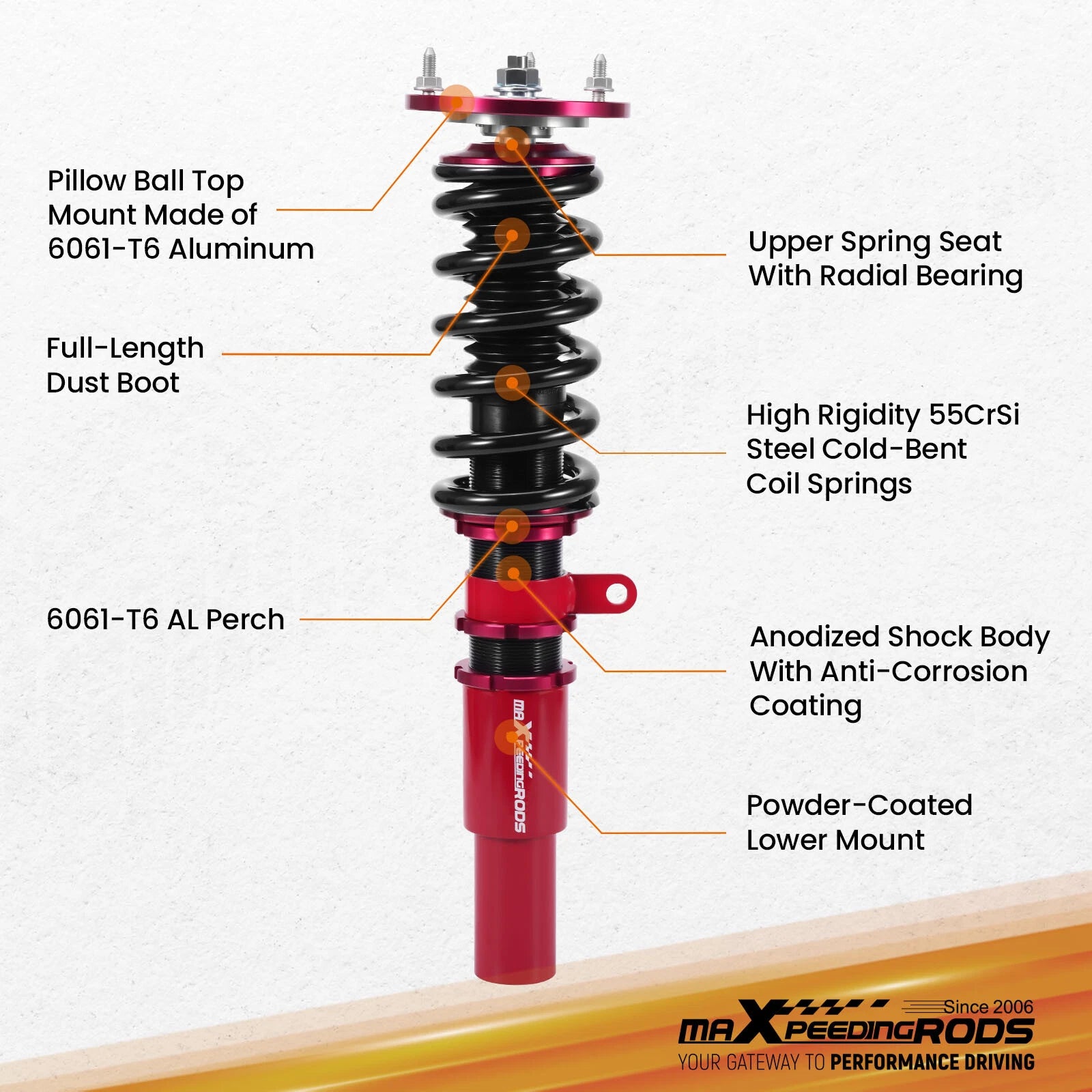 Coilovers Lowering Kit for BMW E90 E91 (2004–2012) 325 328 330 335 RWD