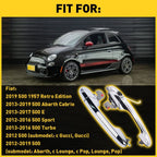 Set of 2 Outer Door Handles for Fiat 500 (2012–2017) Chrome