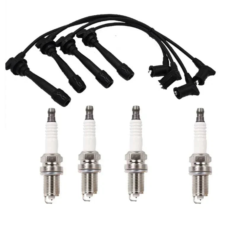 Ignition Coil Pack & Lead Kit & Spark Plugs for Hyundai Getz (2005-2011)
