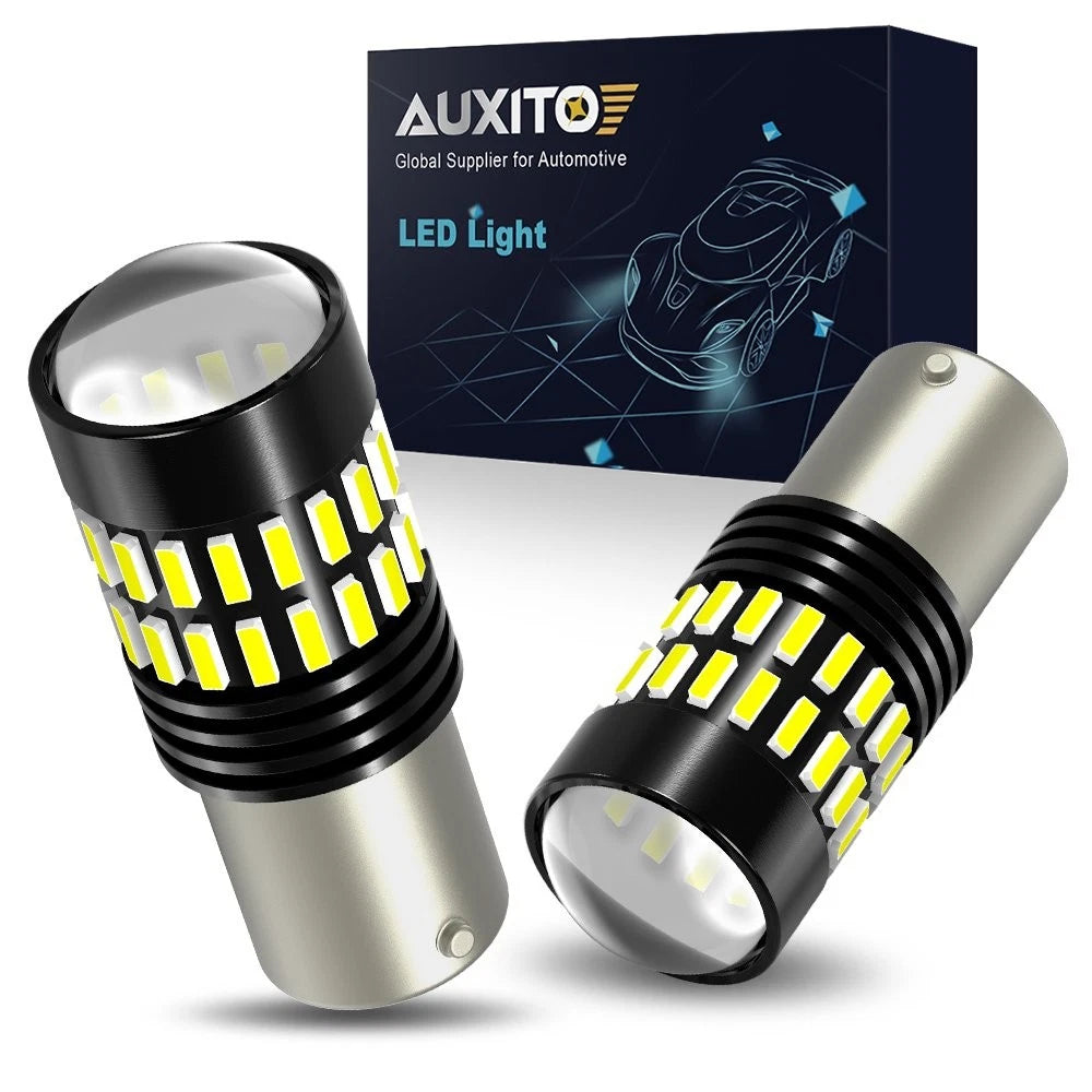 2X AUXITO 1156 LED Reverse Light Bulb 6000K for Backup Parking DRL
