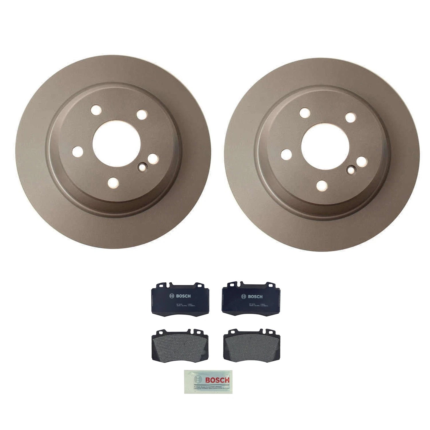 Hella Rear Rotors for Mercedes W220 W221 (2000–2013) - Bosch QuietCast Disc Brake Kit