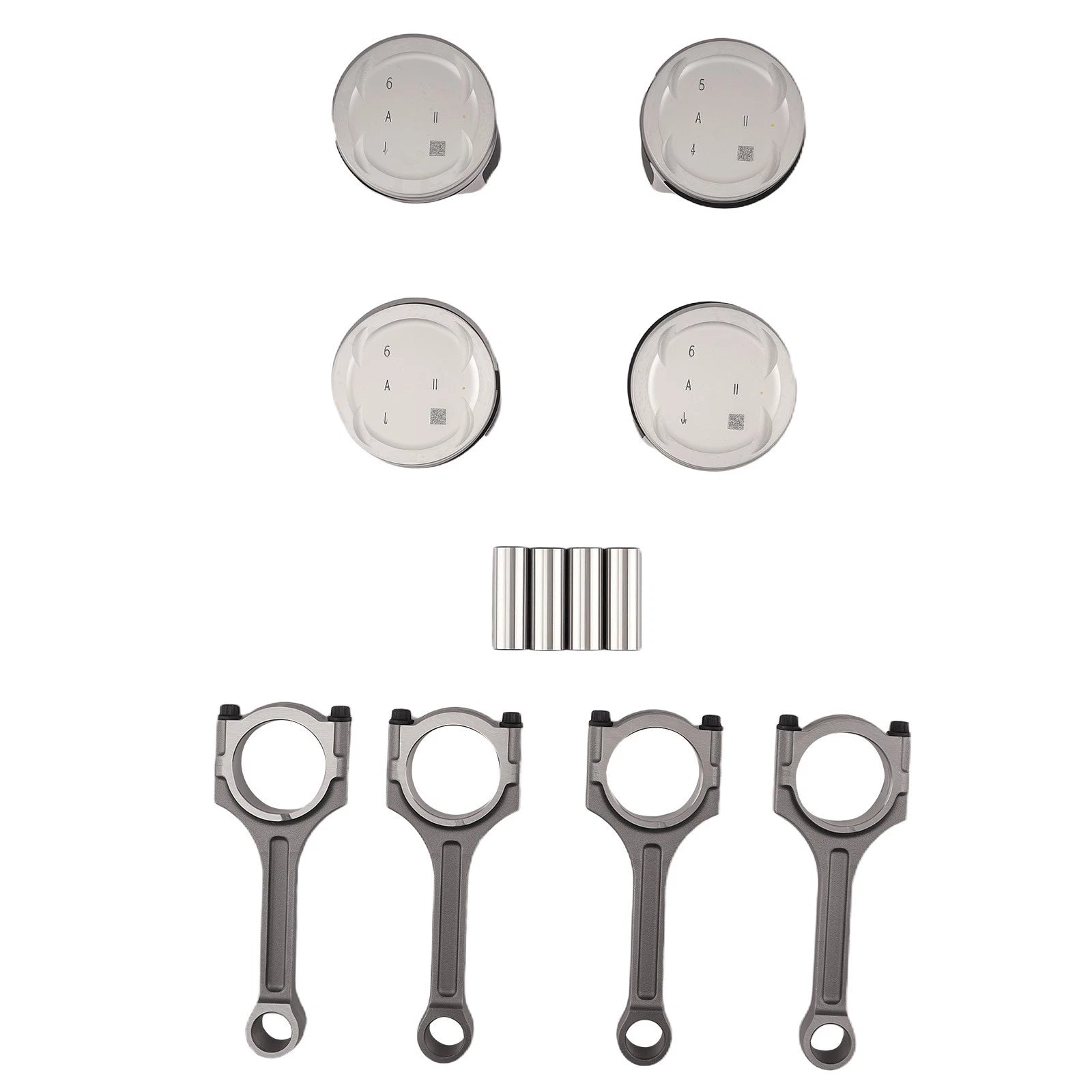 Set of 4 Connecting Rod Pistons for Hyundai Sonata, Kia Sorento, Optima (2011–2019)
