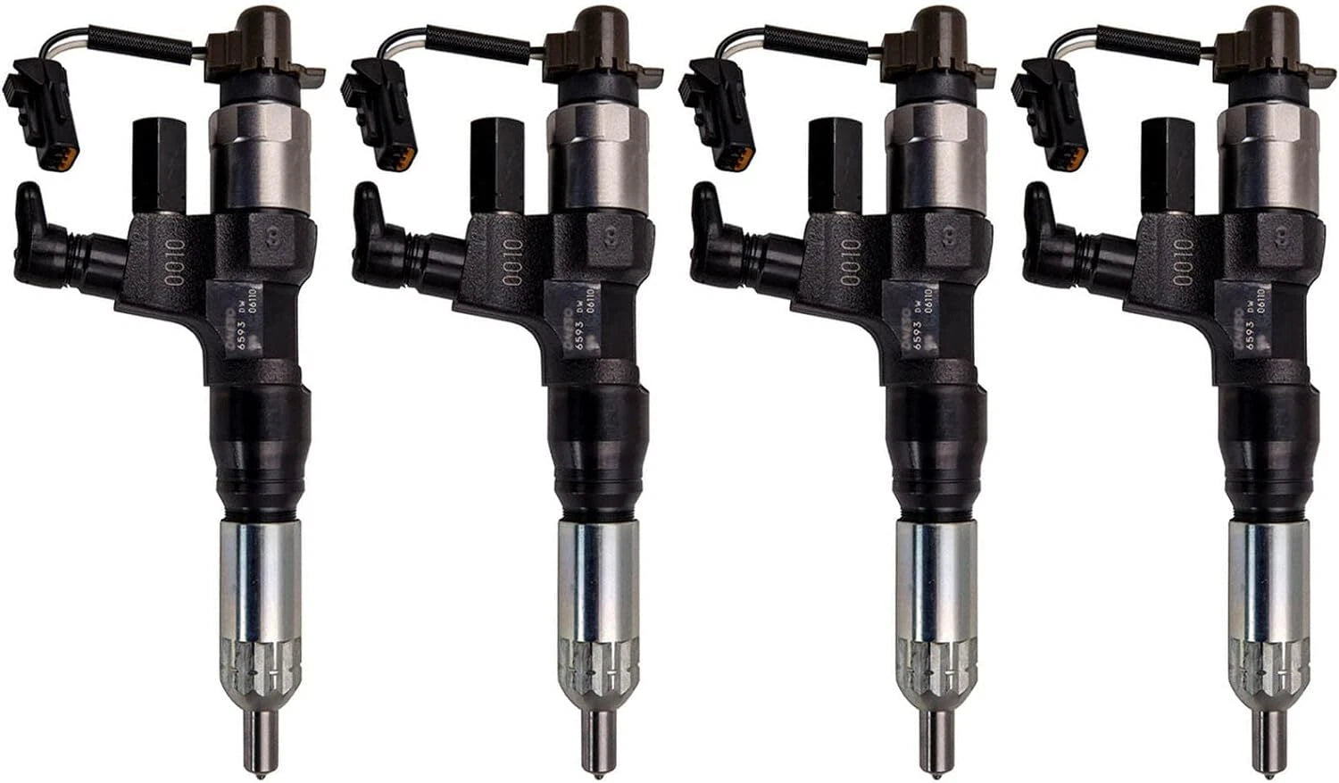 Set of 4 Fuel Injectors for Hino P11C Engine (23670-E0370)