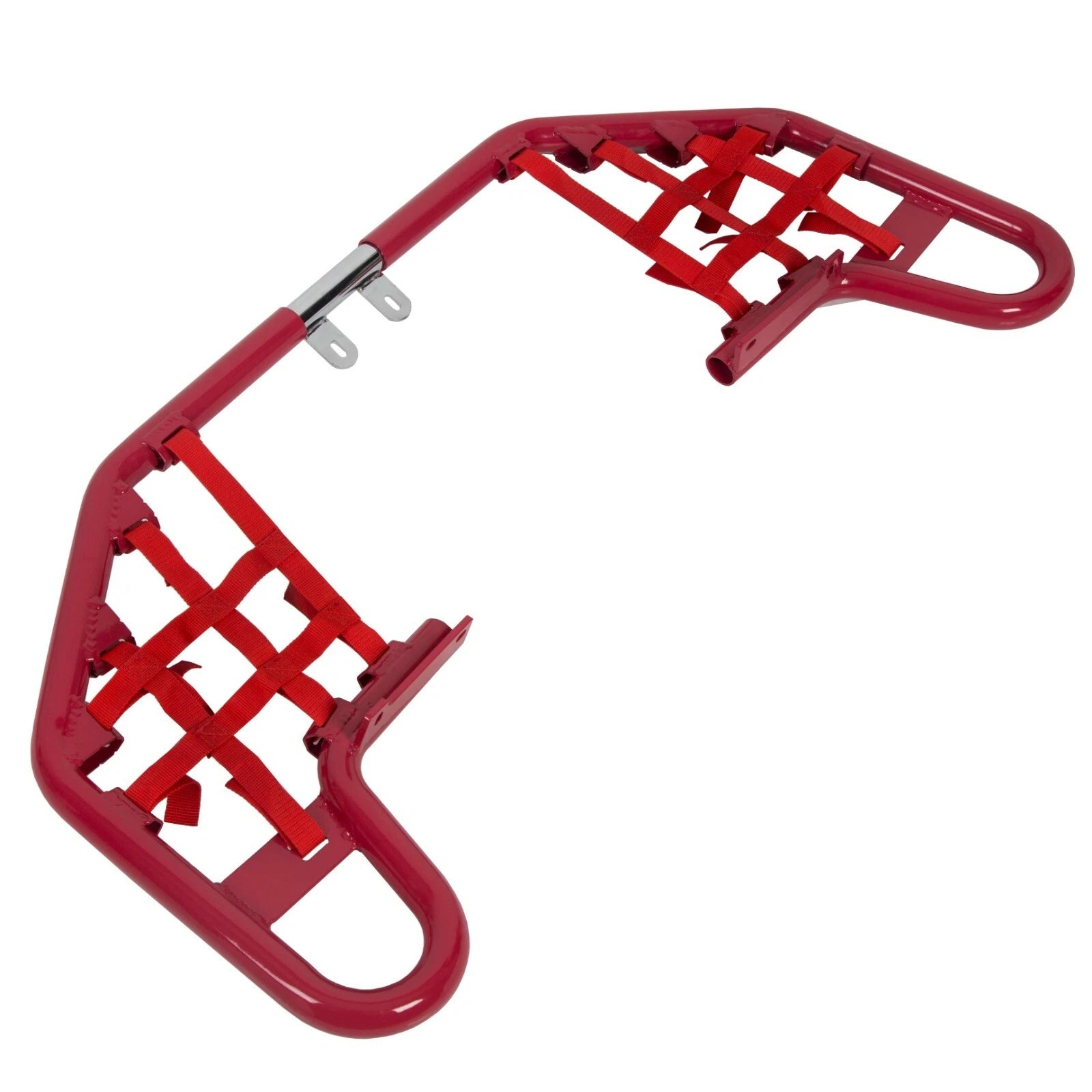 Red Nerf Bars w/ Nets for Yamaha Warrior 350 YFM350X (1987–2004)