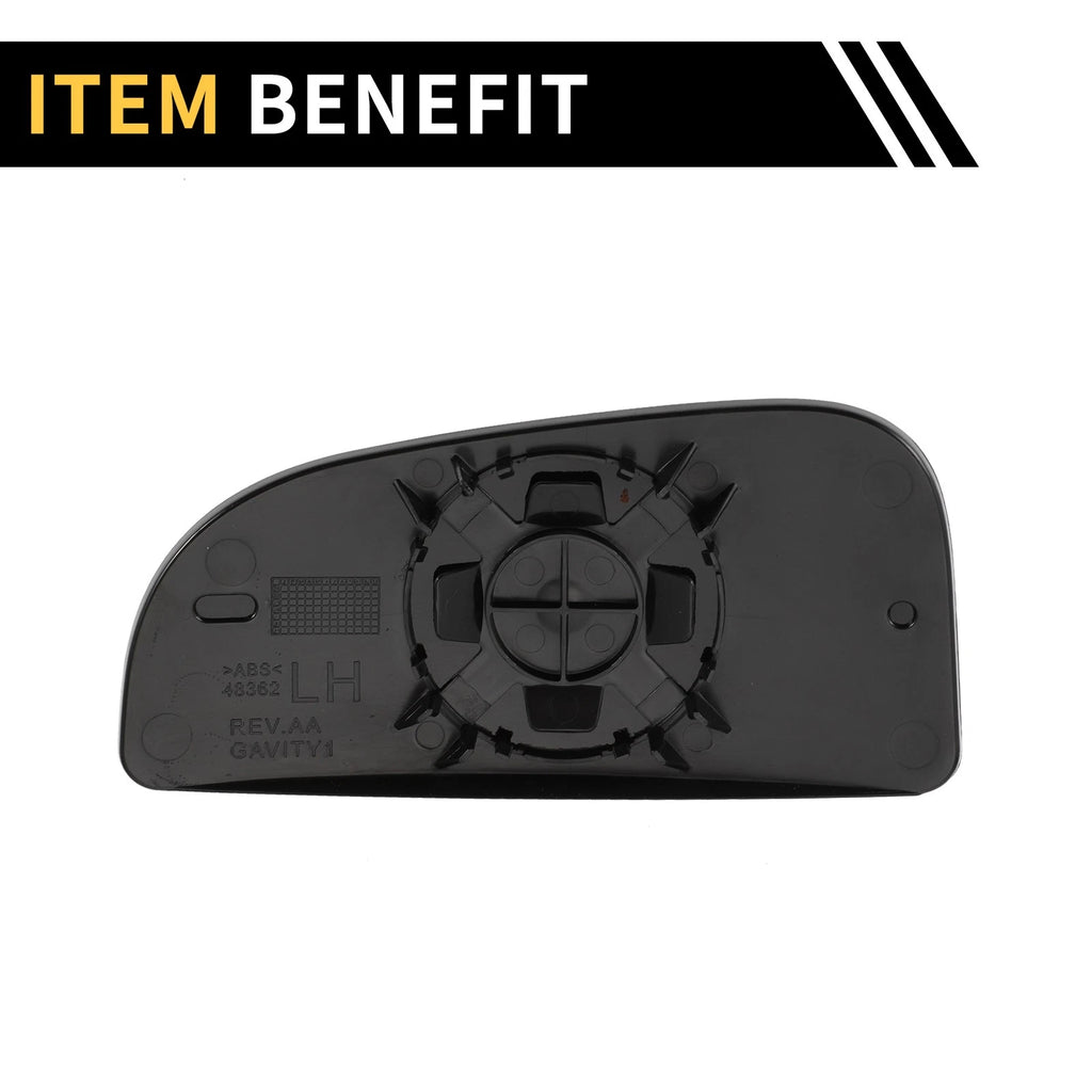 Left Mirror Glass Replacement for Dodge Ram 1500 (No. 68067731AA)
