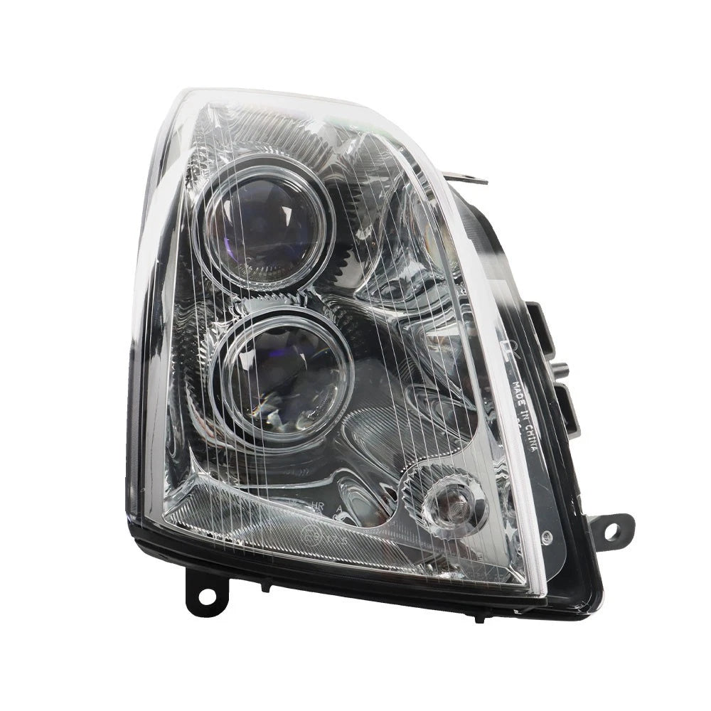 Headlight Assembly for Cadillac STS (2005–2011) Black Halogen Right Side