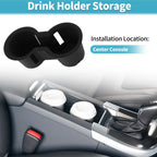 Center Console Cup Holder Organizer for Toyota Highlander (2020–2024) Black