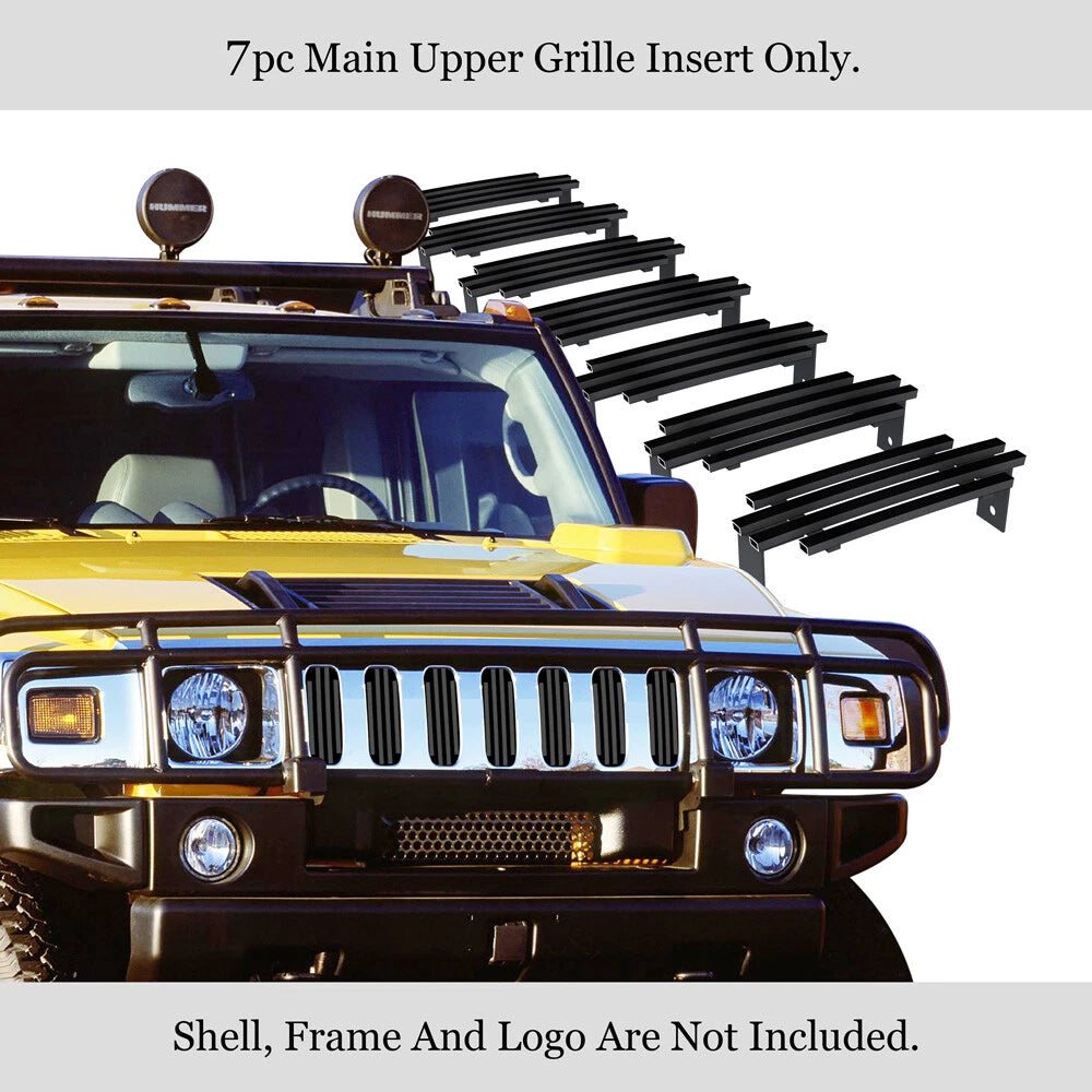 Stainless Steel Black Billet Grille Insert for Hummer H2 (2003-2007)