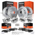Set of 16 Drilled Brake Rotors & Pads for Honda Accord