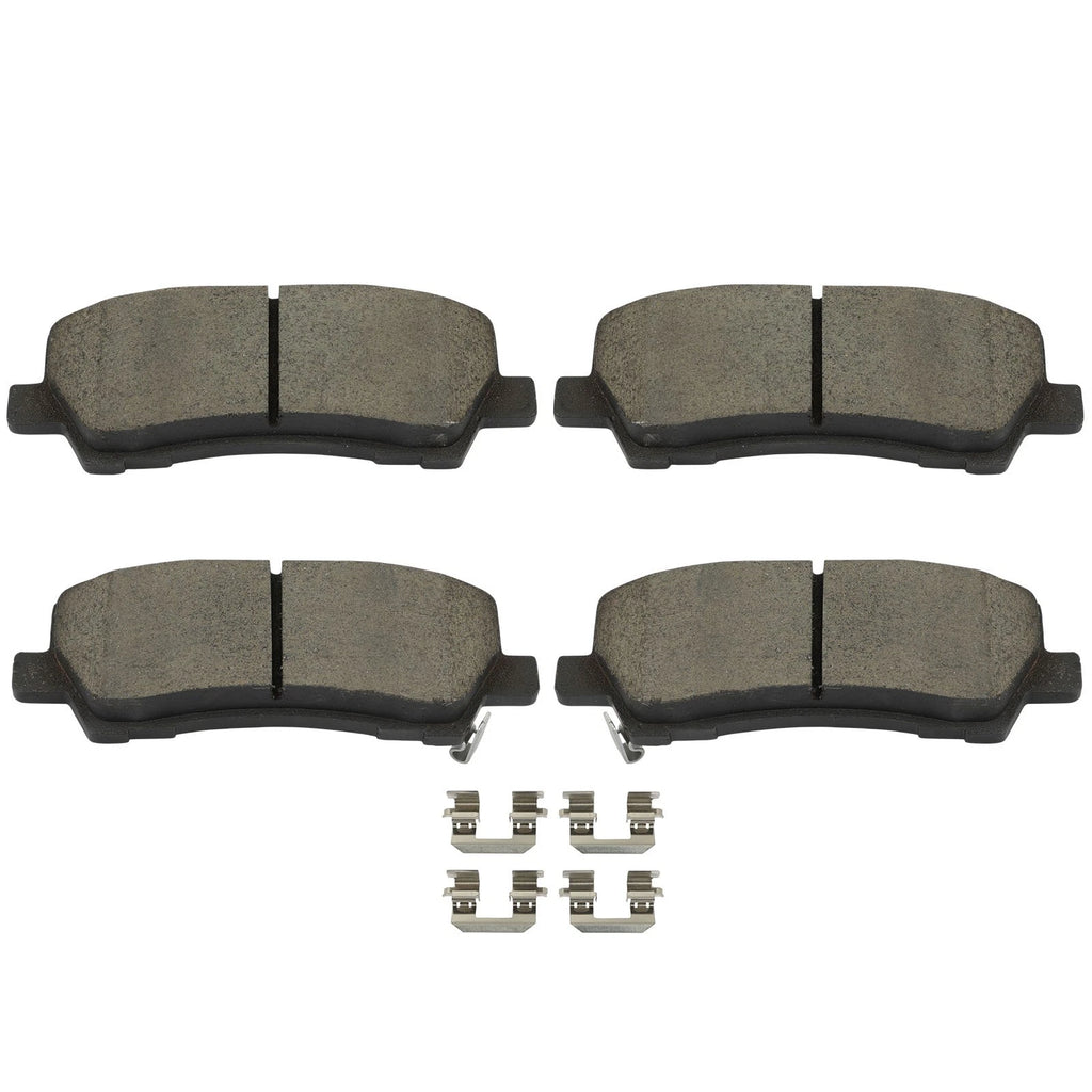 2X Rear Brake Pads w/ Hardware for Ford Mustang (2015–2018) RWD